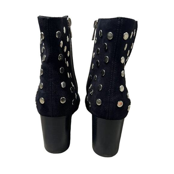 ZADIG & VOLTAIRE Lena Booties Studded Ankle Boot Ink Blue 8.5 Vtg Inspired - Picture 7 of 12